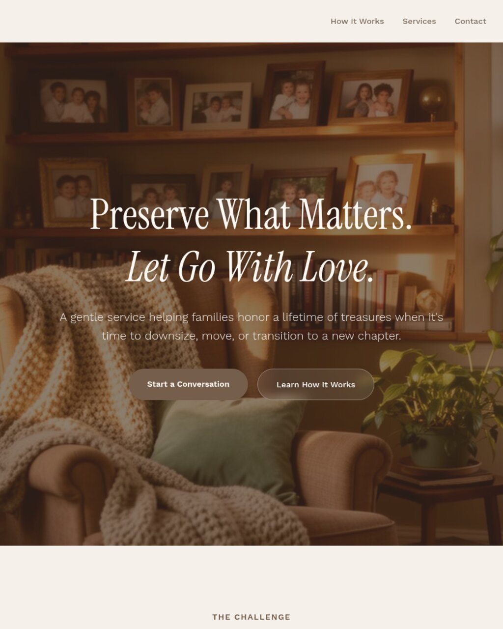 Cherish — Downsizing as an act of love, not loss
